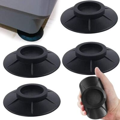 SCORPIO Coussinets De Machine À Laver, 4pcs Coussinets Pour Pieds De Machine À Laver Tapis Anti-vibration Coussinets Amortisseurs Anti-vibration En Caoutchouc Tapis Anti-vibration Pour Sèche-linge Noir - Publicité SCORPIO Coussinets De Machine À Laver, 4pcs Coussinets Pour Pieds De Machine À Laver Tapis Anti-vibration Coussinets Amortisseurs Anti-vibration En Caoutchouc Tapis Anti-vibration Pour Sèche-linge Noir - Publicité