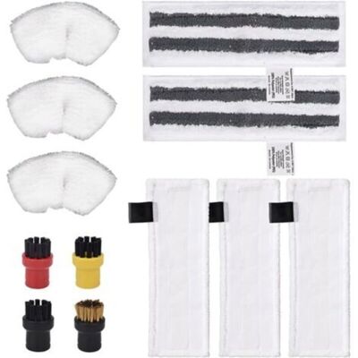 SANS MARQUE Lot De 12 Chiffons En Microfibre, Accessoires Compatibles Avec Le Nettoyeur Vapeur Karcher Easyfix Sc2 Sc3 Sc4 Sc5 - Publicité SANS MARQUE Lot De 12 Chiffons En Microfibre, Accessoires Compatibles Avec Le Nettoyeur Vapeur Karcher Easyfix Sc2 Sc3 Sc4 Sc5 - Publicité