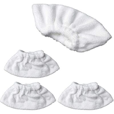 OEM Lot De 4 Nettoyage À La Vapeur En Microfibre Pour La Buse Manuelle, Ensemble De Chiffons Éponge, Housse En Coton Éponge, Compatible Avec La Plupart Des Nettoyeur À Vapeur - Publicité OEM Lot De 4 Nettoyage À La Vapeur En Microfibre Pour La Buse Manuelle, Ensemble De Chiffons Éponge, Housse En Coton Éponge, Compatible Avec La Plupart Des Nettoyeur À Vapeur - Publicité