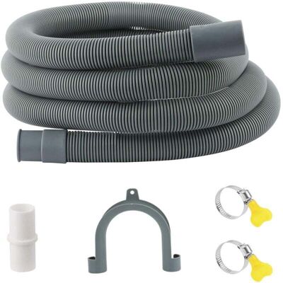 Scotch Tuyau De Vidange Machine À Laver 1m Avec Raccord Et 2 Clips Pour Laveuse Lave-vaisselle Sécheuse - Publicité Scotch Tuyau De Vidange Machine À Laver 1m Avec Raccord Et 2 Clips Pour Laveuse Lave-vaisselle Sécheuse - Publicité