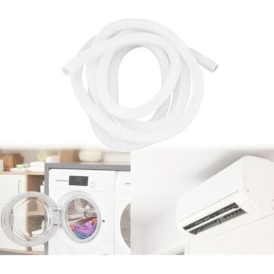 ABYSSE Kit De Vidange De Climatiseur, Tuyau De Vidange Universel, Tuyau De Vidange De Lave-linge, Tuyau De Condensation Pour Climatiseurs, Machines À Laver (2 M) - Publicité ABYSSE Kit De Vidange De Climatiseur, Tuyau De Vidange Universel, Tuyau De Vidange De Lave-linge, Tuyau De Condensation Pour Climatiseurs, Machines À Laver (2 M) - Publicité