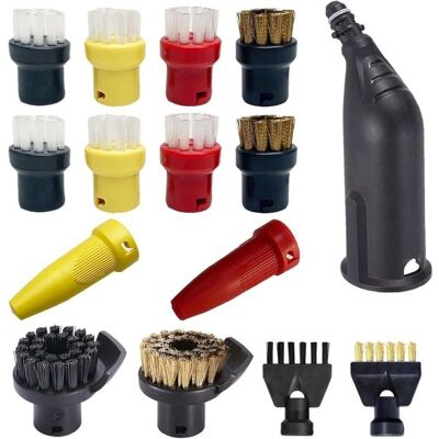 Scotch Lot De 15 Accessoires Pour Nettoyeur Vapeur Karcher Easyfix Sc1 Sc2 Sc3 Sc4 Sc5 Kit De Brosses Rondes Buse Embouchure Pièces De Rechange - Publicité Scotch Lot De 15 Accessoires Pour Nettoyeur Vapeur Karcher Easyfix Sc1 Sc2 Sc3 Sc4 Sc5 Kit De Brosses Rondes Buse Embouchure Pièces De Rechange - Publicité