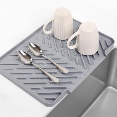 Scotch Tapis D'Égouttage En Silicone Pour Comptoir De Cuisine, 15,7" X 12,2" Antidérapant En Caoutchouc Pour Égouttoir À Vaisselle - Publicité Scotch Tapis D'Égouttage En Silicone Pour Comptoir De Cuisine, 15,7" X 12,2" Antidérapant En Caoutchouc Pour Égouttoir À Vaisselle - Publicité