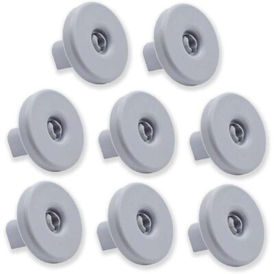OEM Lot De 8 Roulettes Pour Panier Inférieur Pour Lave-vaisselle Compatible Avec Zanussi. Rex. Electrolux. Aeg Et Autres Modèles - Publicité OEM Lot De 8 Roulettes Pour Panier Inférieur Pour Lave-vaisselle Compatible Avec Zanussi. Rex. Electrolux. Aeg Et Autres Modèles - Publicité