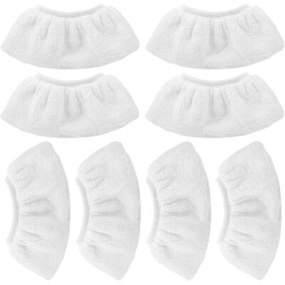 Melissa 8 Pcs Bonnettes Microfibre Pour Kärcher, Chiffons Pour Buse À Main Accessoire Pour Nettoyeurs Vapeur Sc 1, 2, 3, 4, 5 - Publicité Melissa 8 Pcs Bonnettes Microfibre Pour Kärcher, Chiffons Pour Buse À Main Accessoire Pour Nettoyeurs Vapeur Sc 1, 2, 3, 4, 5 - Publicité