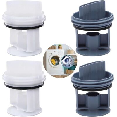 OEM Lot De 4 Filtres À Peluches - Pièces De Rechange Pour La Plupart Des Modèles De Machine À Laver Et Sèche-linge (bleu/blanc) - Publicité OEM Lot De 4 Filtres À Peluches - Pièces De Rechange Pour La Plupart Des Modèles De Machine À Laver Et Sèche-linge (bleu/blanc) - Publicité