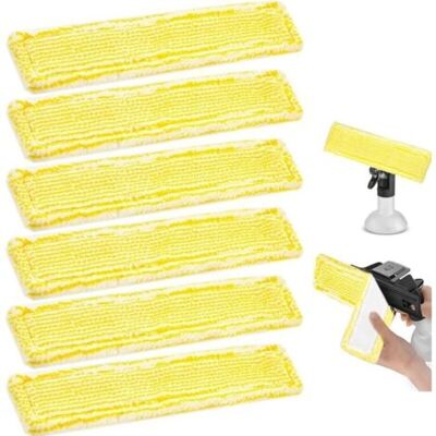 SCORPIO 6pcs Bonnettes Pour Nettoyeur Vapeur Tampons De Nettoyage En Microfibre Housse De Nettoyage De Rechange Mop Remplacement Des Tampons Compatible Avec Karcher Wv2 Wv5 Wv6 Plus - Publicité SCORPIO 6pcs Bonnettes Pour Nettoyeur Vapeur Tampons De Nettoyage En Microfibre Housse De Nettoyage De Rechange Mop Remplacement Des Tampons Compatible Avec Karcher Wv2 Wv5 Wv6 Plus - Publicité