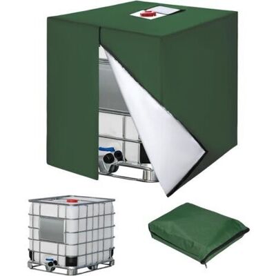SCORPIO Bache Pour Cuve 1000l Ibc, 420d Réservoir D'Eau Couvercle, Anti-uv Housse Protection Cuve, Bâche De Protection Cuve Ibc Avec Fermeture Éclair, 120 X 100 X 116 Cm(vert)dengyank - Publicité SCORPIO Bache Pour Cuve 1000l Ibc, 420d Réservoir D'Eau Couvercle, Anti-uv Housse Protection Cuve, Bâche De Protection Cuve Ibc Avec Fermeture Éclair, 120 X 100 X 116 Cm(vert)dengyank - Publicité