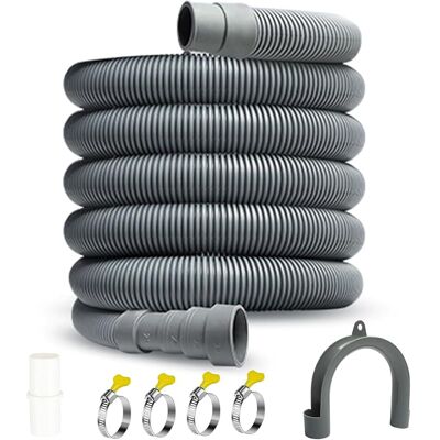SANS MARQUE Rallonge De Tuyau De Vidange, Rallonge Universelle De 2 M, Pour Machine À Laver Et Lave-vaisselle, Avec Connecteur En Étrier Et Colliers De Serrage, Kit D'Extension Pour Tuyau D'Évacuation - Publicité SANS MARQUE Rallonge De Tuyau De Vidange, Rallonge Universelle De 2 M, Pour Machine À Laver Et Lave-vaisselle, Avec Connecteur En Étrier Et Colliers De Serrage, Kit D'Extension Pour Tuyau D'Évacuation - Publicité