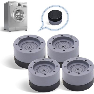 Vision Lot De 4 Patins En Caoutchouc Pour Machine À Laver, Amortisseurs, Antidérapants Et Fixes, Pour Sèche-linge, Lave-linge Et Lave-vaisselle (gris) - Publicité Vision Lot De 4 Patins En Caoutchouc Pour Machine À Laver, Amortisseurs, Antidérapants Et Fixes, Pour Sèche-linge, Lave-linge Et Lave-vaisselle (gris) - Publicité