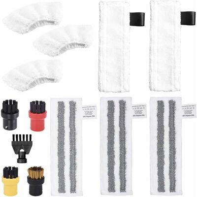 SANS MARQUE 13 Pcs Accessoires Pour Nettoy Vap Karcher Sc1 Sc2 Sc3 Sc4 Sc5, Pieces Detachees Brosse Et Chiffons Pour Karcher Nettoy Vap Sol - Publicité SANS MARQUE 13 Pcs Accessoires Pour Nettoy Vap Karcher Sc1 Sc2 Sc3 Sc4 Sc5, Pieces Detachees Brosse Et Chiffons Pour Karcher Nettoy Vap Sol - Publicité