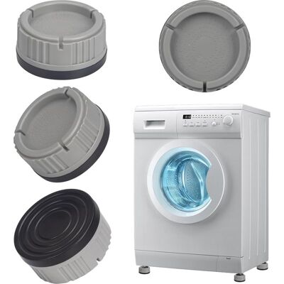 Vision Patin Machine A Laver, 4 Pièces Universel Tapis Amortisseurs Lave Linge Socle Anti-dérapants Pied Drainage Antirouille Support Antivibration Pour Séchoir, Frigo (gris) - Publicité Vision Patin Machine A Laver, 4 Pièces Universel Tapis Amortisseurs Lave Linge Socle Anti-dérapants Pied Drainage Antirouille Support Antivibration Pour Séchoir, Frigo (gris) - Publicité