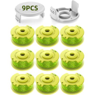 Vision Ensemble De 11 Bobines De Fil De Rechange Pour Coupe-bordures, Diamètre De 2,0 Mm Et Longueur De 3,4 M (référence Ac14rl3a) (9 Bobines, 2 Couvercles) - Publicité Vision Ensemble De 11 Bobines De Fil De Rechange Pour Coupe-bordures, Diamètre De 2,0 Mm Et Longueur De 3,4 M (référence Ac14rl3a) (9 Bobines, 2 Couvercles) - Publicité