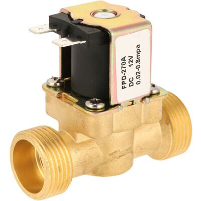ABYSSE Vanne D'Eau Électrique, Électrovanne Électrique En Laiton G3/4 Dc12v Normalement Fermée, Électrovanne Nc Pour L'Eau - Publicité ABYSSE Vanne D'Eau Électrique, Électrovanne Électrique En Laiton G3/4 Dc12v Normalement Fermée, Électrovanne Nc Pour L'Eau - Publicité