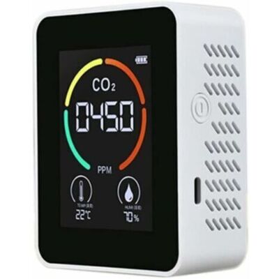SCORPIO Détecteur De Dioxyde De Carbone Co2 Pour La Qualité De L'Air, La Température Et L'Humidité, Mesure Rapide Du Co2, Blanc - Publicité SCORPIO Détecteur De Dioxyde De Carbone Co2 Pour La Qualité De L'Air, La Température Et L'Humidité, Mesure Rapide Du Co2, Blanc - Publicité