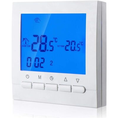 Melissa Thermostat Numérique Chauffage Connexion 2 Fils Avec Programmation 6 Jours Ouvrables Et 2 Périodes Week-ends - Publicité Melissa Thermostat Numérique Chauffage Connexion 2 Fils Avec Programmation 6 Jours Ouvrables Et 2 Périodes Week-ends - Publicité