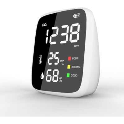 Vision Compteur De Co2, Moniteur De Qualité De L'Air 3 En 1 : Détecteur De Co2, Température, Humidité, 400-5000 Ppm, Pour La Maison, Le Bureau, L'École Et La Voiture. Publicité Vision Compteur De Co2, Moniteur De Qualité De L'Air 3 En 1 : Détecteur De Co2, Température, Humidité, 400-5000 Ppm, Pour La Maison, Le Bureau, L'École Et La Voiture. Publicité