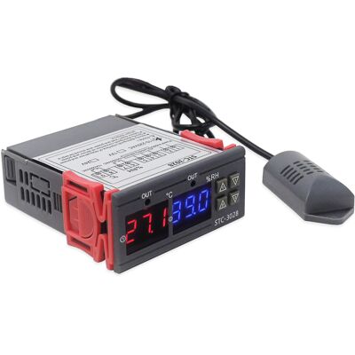 OEM Contrôleur De Température Et D'Humidité À Affichage Numérique, Thermostat-hygromètre Avec Sonde Intégrée Et Sortie Relais 110-220 V - Publicité OEM Contrôleur De Température Et D'Humidité À Affichage Numérique, Thermostat-hygromètre Avec Sonde Intégrée Et Sortie Relais 110-220 V - Publicité