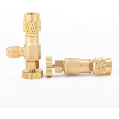 SANS MARQUE 2 Pièces Vanne De Refroidissement De Climatisation Soupape De Sécurité R410a R22 Soupape De Sécurité Liquide Adaptateur Pour Vanne De Régulation De Réfrigérant Pour Vannes De Débit De Climat - Publicité SANS MARQUE 2 Pièces Vanne De Refroidissement De Climatisation Soupape De Sécurité R410a R22 Soupape De Sécurité Liquide Adaptateur Pour Vanne De Régulation De Réfrigérant Pour Vannes De Débit De Climat - Publicité