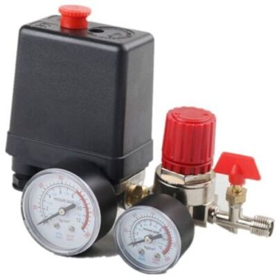 SANS MARQUE Compresseur D'Air - Régulateur De Vanne De Régulation De Manomètre Avec Manomètres Pour Compresseur - Publicité SANS MARQUE Compresseur D'Air - Régulateur De Vanne De Régulation De Manomètre Avec Manomètres Pour Compresseur - Publicité