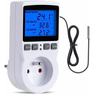 OEM Thermostat Prise Numérique Terrarium Écran Lcd Sonde Externe Régulation Température Automatique Chauffage Refroidissement 1 Pièce-ulisem - Publicité OEM Thermostat Prise Numérique Terrarium Écran Lcd Sonde Externe Régulation Température Automatique Chauffage Refroidissement 1 Pièce-ulisem - Publicité