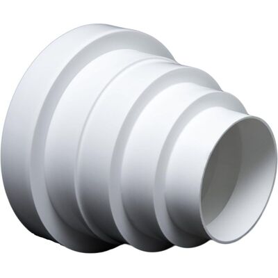 Melissa Aougo – Réducteur Rond Vmc 80-150 Mm En Pvc Durable – Montage Simple Pour Ventilation Salle De Bain Et Cuisine – Flexible Et Léger - Publicité Melissa Aougo – Réducteur Rond Vmc 80-150 Mm En Pvc Durable – Montage Simple Pour Ventilation Salle De Bain Et Cuisine – Flexible Et Léger - Publicité