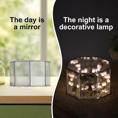 FLAMMKRAFT Lampe Tulipe À Faire Soi-même 2 En 1, Miroir Octogonal, Veilleuse Florale, Lampe Décorative Artisanale Inachevée. Publicité FLAMMKRAFT Lampe Tulipe À Faire Soi-même 2 En 1, Miroir Octogonal, Veilleuse Florale, Lampe Décorative Artisanale Inachevée. Publicité