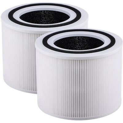 OEM Royaluxe-lot De 2 Filtres De Rechange Pour Purificateur D'Air Levoit Core 300 Et Core 300s Vortexair, Filtre Hepa H13 Core 300-rf Blanc - Publicité OEM Royaluxe-lot De 2 Filtres De Rechange Pour Purificateur D'Air Levoit Core 300 Et Core 300s Vortexair, Filtre Hepa H13 Core 300-rf Blanc - Publicité