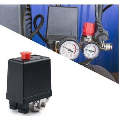OEM Soupape De Compresseur D'Air 220v Pression Automatique Pressostat Compresseur D'Air Compresseur Interrupteur Contrôle Valve Pour Une Réduction Rapide De La Pression(4 Trous)-dou - Publicité OEM Soupape De Compresseur D'Air 220v Pression Automatique Pressostat Compresseur D'Air Compresseur Interrupteur Contrôle Valve Pour Une Réduction Rapide De La Pression(4 Trous)-dou - Publicité