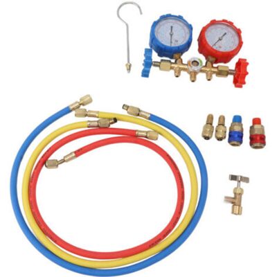SANS MARQUE Manomètre De Climatisation R410 22 134a, 3 Voies, Ensemble De Tubes De Jauge De Collecteur De Diagnostic Ac Pour Le Chargement Du Fréon - Publicité SANS MARQUE Manomètre De Climatisation R410 22 134a, 3 Voies, Ensemble De Tubes De Jauge De Collecteur De Diagnostic Ac Pour Le Chargement Du Fréon - Publicité