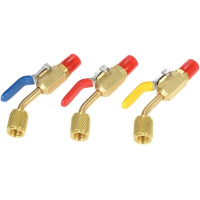 MOXIE Vannes D'Arrêt Pour Réfrigérant De Climatisation, 3 Pièces, Code Couleur R410a R134a, Pour Tuyaux De Charge De Réfrigération Ac Hvac - Publicité MOXIE Vannes D'Arrêt Pour Réfrigérant De Climatisation, 3 Pièces, Code Couleur R410a R134a, Pour Tuyaux De Charge De Réfrigération Ac Hvac - Publicité