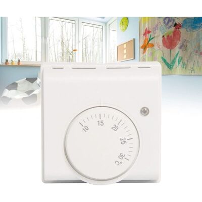 MOXIE Aougo – Thermostat Mécanique 220v Pour Chauffage Au Sol – Régulateur De Température Avec Bouton Rotatif – Plage 10-30°c – Installation Facile - Publicité MOXIE Aougo – Thermostat Mécanique 220v Pour Chauffage Au Sol – Régulateur De Température Avec Bouton Rotatif – Plage 10-30°c – Installation Facile - Publicité