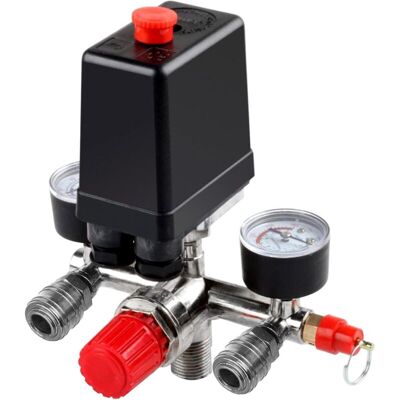 OEM Compresseur D'Air Avec Pompe Pressostat – Pression 90-120 Psi – Vanne De Contrôle Et Régulateurs – Manomètre 0-180 Psi - Publicité OEM Compresseur D'Air Avec Pompe Pressostat – Pression 90-120 Psi – Vanne De Contrôle Et Régulateurs – Manomètre 0-180 Psi - Publicité