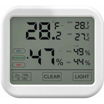 URSUS Thermomètre Hygromètre Intérieur Avec Haute Précision, Numérique Lcd Moniteur Température Et Humidité, Indicateur Du Niveau De Confort Idéal Pour Chambres De Bébé, Maison, Cave, Frigo, Garage - Publicité URSUS Thermomètre Hygromètre Intérieur Avec Haute Précision, Numérique Lcd Moniteur Température Et Humidité, Indicateur Du Niveau De Confort Idéal Pour Chambres De Bébé, Maison, Cave, Frigo, Garage - Publicité