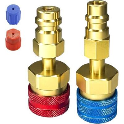 Vision Raccord Rapide R1234yf Vers R134a, Kit D'Adaptateur De Réfrigérant R1234yf Pour Tuyau De Charge Ca, Kit De Conversion De Connecteur De Charge Ca Côté Haut/bas Pour Climatisation - Publicité Vision Raccord Rapide R1234yf Vers R134a, Kit D'Adaptateur De Réfrigérant R1234yf Pour Tuyau De Charge Ca, Kit De Conversion De Connecteur De Charge Ca Côté Haut/bas Pour Climatisation - Publicité