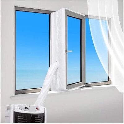 ABYSSE Tissu D'Étanchéité Pour Climatisation, Pour Fenêtre, Porte, Kit De Climatisation Mobile, Isolation Fraîche, Installation Facile Et Pratique (fenêtres De 400 X 35 Cm) - Publicité ABYSSE Tissu D'Étanchéité Pour Climatisation, Pour Fenêtre, Porte, Kit De Climatisation Mobile, Isolation Fraîche, Installation Facile Et Pratique (fenêtres De 400 X 35 Cm) - Publicité