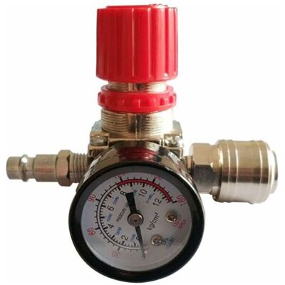 SANS MARQUE Régulat De Pression Du Compress D'Air 1/4" Détend Pneumatique, Valve De Régulation De Pression Avec Raccord 180psi 12bar(valve À Trois Voie) - Publicité SANS MARQUE Régulat De Pression Du Compress D'Air 1/4" Détend Pneumatique, Valve De Régulation De Pression Avec Raccord 180psi 12bar(valve À Trois Voie) - Publicité