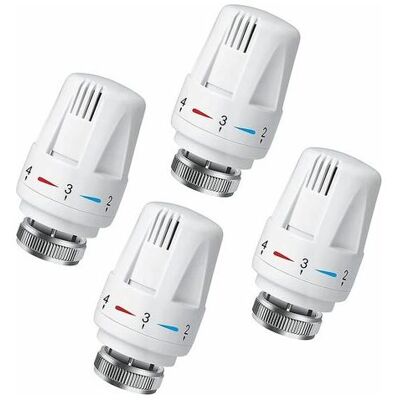 Vision Tigrezy -lot De 4 Tête Thermostatique Connectée Vanne Thermostatique Accessoire, Tete Thermostatique Radiateur, Tête De Remplacement De Vanne De Radiateur Pour Le Thermostat M30 X 1.5 White - Publicité Vision Tigrezy -lot De 4 Tête Thermostatique Connectée Vanne Thermostatique Accessoire, Tete Thermostatique Radiateur, Tête De Remplacement De Vanne De Radiateur Pour Le Thermostat M30 X 1.5 White - Publicité