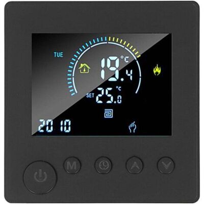SANS MARQUE Thermostat Connecté Wifi, Chauffage Électrique Au Sol 16 A Avec Sonde, Thermostat D'Ambiance Programmable, Chauffage Électrique Au Sol 90 V-240 V Ac (noir) - Publicité SANS MARQUE Thermostat Connecté Wifi, Chauffage Électrique Au Sol 16 A Avec Sonde, Thermostat D'Ambiance Programmable, Chauffage Électrique Au Sol 90 V-240 V Ac (noir) - Publicité