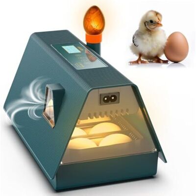 Scotch Incubateur Entièrement Automatique - Idéal Pour Tous Les Âges - Incubateur Pour Poulets Avec Retournement Des Œufs Et Contrôle De L'Humidité - Lampe À Œufs Intégrée - 10 Œufs - Okkobi M10 - Vert Et Or - Publicité Scotch Incubateur Entièrement Automatique - Idéal Pour Tous Les Âges - Incubateur Pour Poulets Avec Retournement Des Œufs Et Contrôle De L'Humidité - Lampe À Œufs Intégrée - 10 Œufs - Okkobi M10 - Vert Et Or - Publicité