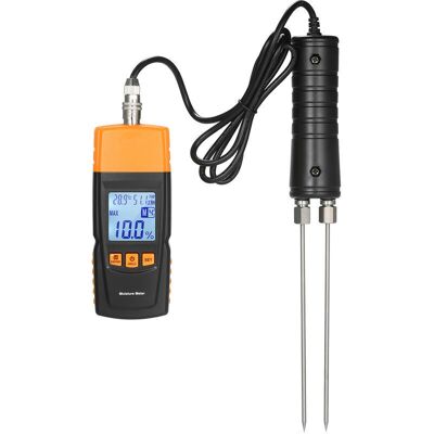 SANS MARQUE Humidimètre Numérique 3-en-1 Pour Bois De Chauffage, Analyseur De Teneur En Eau Pour Bois De Chauffage, Température Ambiante + Humidité + Testeur D'Humidité Du Bois Avec Sonde Extra Longue P - Publicité SANS MARQUE Humidimètre Numérique 3-en-1 Pour Bois De Chauffage, Analyseur De Teneur En Eau Pour Bois De Chauffage, Température Ambiante + Humidité + Testeur D'Humidité Du Bois Avec Sonde Extra Longue P - Publicité