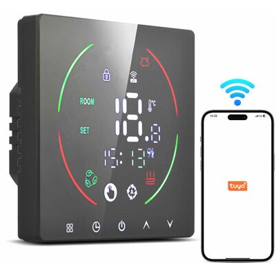 URSUS Thermostat Intelligent, Thermostat De Chauffage Au Sol 16 A, Télécommande Ac90-240 V, Paramètres De Minuterie, Affichage Led Ip20 Programmable Pour Le Bureau - Publicité URSUS Thermostat Intelligent, Thermostat De Chauffage Au Sol 16 A, Télécommande Ac90-240 V, Paramètres De Minuterie, Affichage Led Ip20 Programmable Pour Le Bureau - Publicité