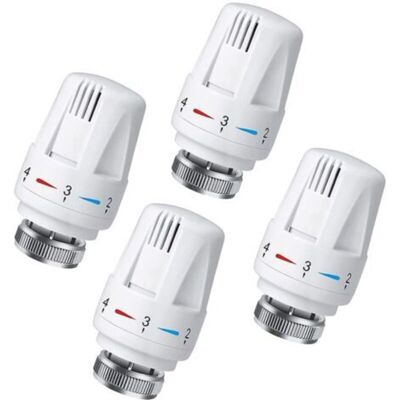 Vision Lot De 4 Tête Thermostatique Connectée Vanne Thermostatique Accessoire, Tete Thermostatique Radiateur, Tête De Remplacement De Vanne De Radiateur Pour Le Thermostat M30 X 1.5 White - Publicité Vision Lot De 4 Tête Thermostatique Connectée Vanne Thermostatique Accessoire, Tete Thermostatique Radiateur, Tête De Remplacement De Vanne De Radiateur Pour Le Thermostat M30 X 1.5 White - Publicité