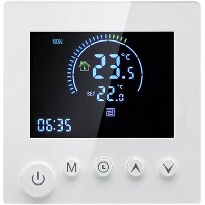 ABYSSE Thermostat De Chauffage Au Sol, Thermostat De Chauffage Intelligent Numérique Chambre Thermostat Programmable Lcd Affichage Mural Thermostat Avec Bouton (wasserheizung) - Publicité ABYSSE Thermostat De Chauffage Au Sol, Thermostat De Chauffage Intelligent Numérique Chambre Thermostat Programmable Lcd Affichage Mural Thermostat Avec Bouton (wasserheizung) - Publicité
