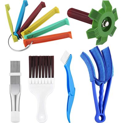 PELTOR Kit De Nettoyage Des Ailettes De Climatiseur 6 Pièces, Peigne À Ailettes De Climatiseur, Brosse De Nettoyage Du Condenseur, Évaporateur, Outils De Nettoyage D'Entretien Du Radiateur - Publicité PELTOR Kit De Nettoyage Des Ailettes De Climatiseur 6 Pièces, Peigne À Ailettes De Climatiseur, Brosse De Nettoyage Du Condenseur, Évaporateur, Outils De Nettoyage D'Entretien Du Radiateur - Publicité