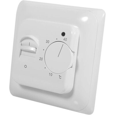 OEM Chauffage Manuel Mécanique Blanc, Thermostat Non Programmable, Chauffage Par Le Sol Uniquement, Interrupteur De Contrôle De Température Pour Climatiseur Domestique Avec Câble De Sonde De 2,9 M, 220 V - Publicité OEM Chauffage Manuel Mécanique Blanc, Thermostat Non Programmable, Chauffage Par Le Sol Uniquement, Interrupteur De Contrôle De Température Pour Climatiseur Domestique Avec Câble De Sonde De 2,9 M, 220 V - Publicité