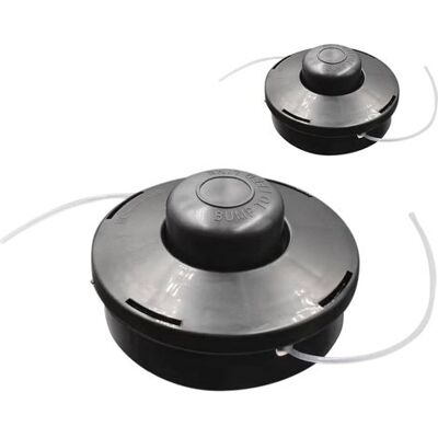 ABYSSE Lot De 2 Têtes De Rechange Universelles Pour Débroussailleuses Thermiques À Double Fil M10 X 1,25 (noires) - Publicité ABYSSE Lot De 2 Têtes De Rechange Universelles Pour Débroussailleuses Thermiques À Double Fil M10 X 1,25 (noires) - Publicité