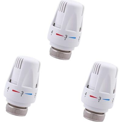 ABYSSE 3pcs Tete Radiateur Thermostatique M30 X 1,5 Valves Thermostatiques Pour Radiateur, Tête De Remplacement De Vanne De Thermostat De Radiateur Pour Maison Bureau - Publicité ABYSSE 3pcs Tete Radiateur Thermostatique M30 X 1,5 Valves Thermostatiques Pour Radiateur, Tête De Remplacement De Vanne De Thermostat De Radiateur Pour Maison Bureau - Publicité