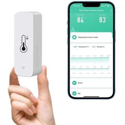 Scotch Capteur Hygromètre Thermomètre Wifi, Moniteur De Température Et D'Humidité Sans Fil Pour La Maison, Surveillance À Distance En Temps Réel Thermohygromètre Intelligent Avec Stockage De Données Npterbl - Publicité Scotch Capteur Hygromètre Thermomètre Wifi, Moniteur De Température Et D'Humidité Sans Fil Pour La Maison, Surveillance À Distance En Temps Réel Thermohygromètre Intelligent Avec Stockage De Données Npterbl - Publicité