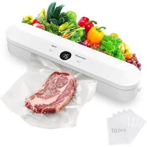 AIPERQ Machine À Emballer Sous Vide, Machine À Emballer Sous Vide Pour Aliments, Avec 10 Sacs Pour Aliments, Viande, Produits Secs, Produits Humides Et Aliments Frais - Publicité AIPERQ Machine À Emballer Sous Vide, Machine À Emballer Sous Vide Pour Aliments, Avec 10 Sacs Pour Aliments, Viande, Produits Secs, Produits Humides Et Aliments Frais - Publicité